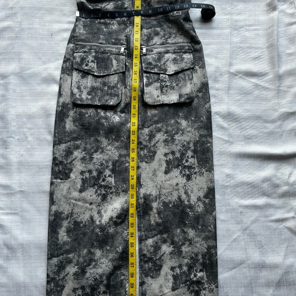 Zara Camo Strapless Zipfront Dress With Zippered Pocketd Small - Picture 7 of 11